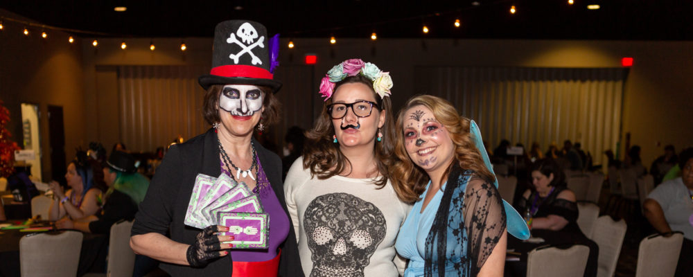 Book Lovers in costume for a BLC19 party